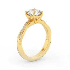 yellow gold diamond ring