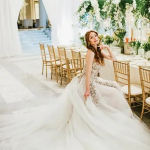 elegant wedding heavenly all white wedding featuring orchids4