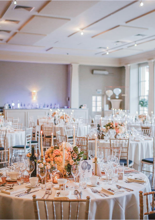 soft wedding decor for your wedding reception Wedding Venues