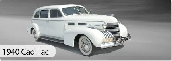 This image features a classic white 1940 Cadillac limousine, offered by CM Limo in the wedding limousine category on Mariage Elegant, Canada. The vintage car showcases smooth, elegant lines and polished chrome details, making it an ideal choice for a sophisticated wedding entrance. The timeless design and luxurious appeal reflect the high-quality service provided by CM Limo for special wedding occasions.