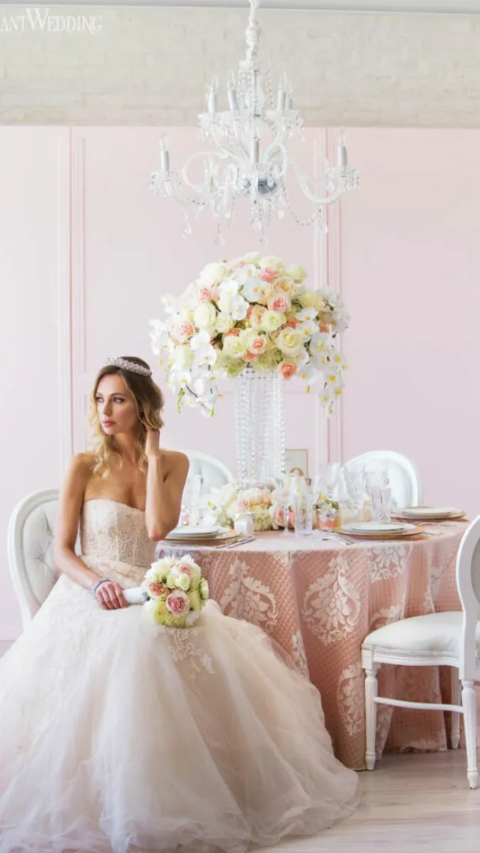 elegant wedding light pink wedding ideas8 683x1024