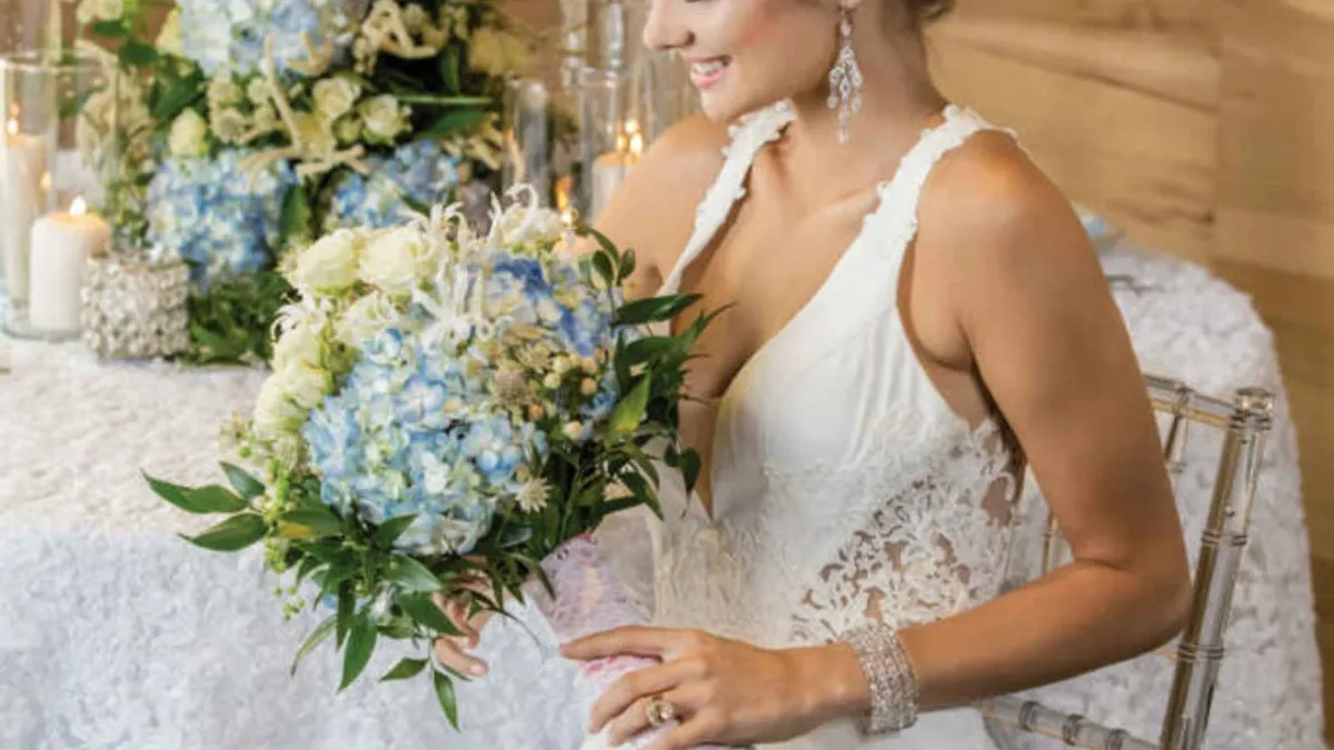 elegant wedding whimsical blue wedding ideas10 683x1024