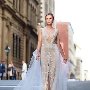 tulle overskirt with beaded belt beige ivory lace dress lilia haute couture 683x1024