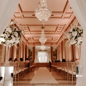 elegant wedding all white ballroom wedding with gold accents7 682x1024